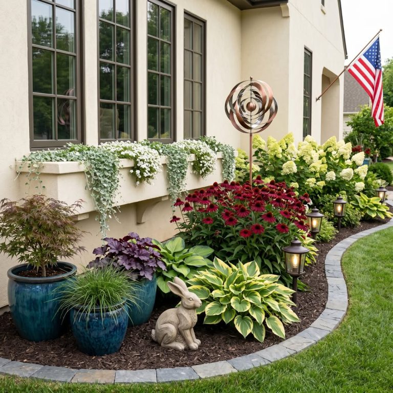 13 Inspiring Front Yard Flower Bed Ideas for Florida