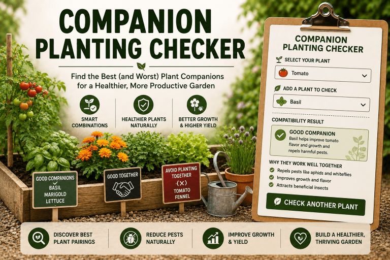 Companion Planting Checker: Find Out Which Plants Grow Well Together