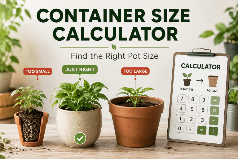 Container Size Calculator: What Size Pot Do You Need?