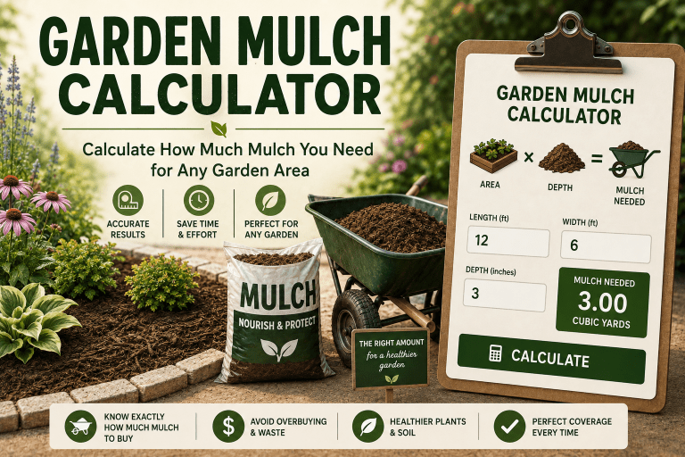 Garden Mulch Calculator: How Much Mulch Do You Actually Need?