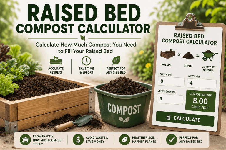 Raised Bed Compost Calculator: Find Your Exact Compost Needs in Seconds