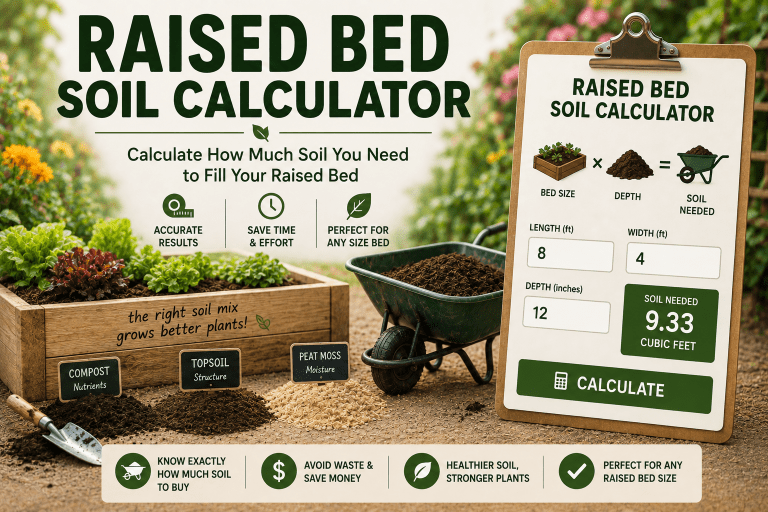 Raised Bed Soil Calculator: Know Exactly How Much Soil to Buy